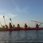 DCIM100SPORT A group of freinds kayaking at the Basin