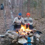 DCIM100SPORT Joseph and I as we eat dinner by a nice warm fire
